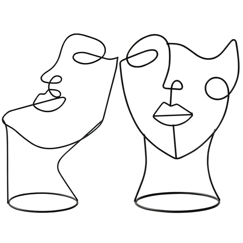 RASAB786 | Abstract Line Art Face