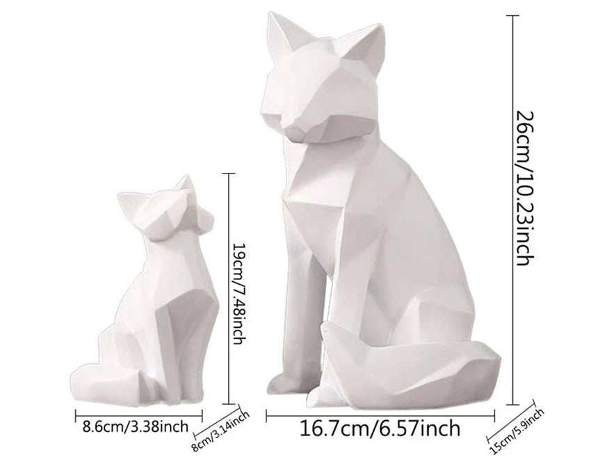 RASAB786 | Geometric White Fox