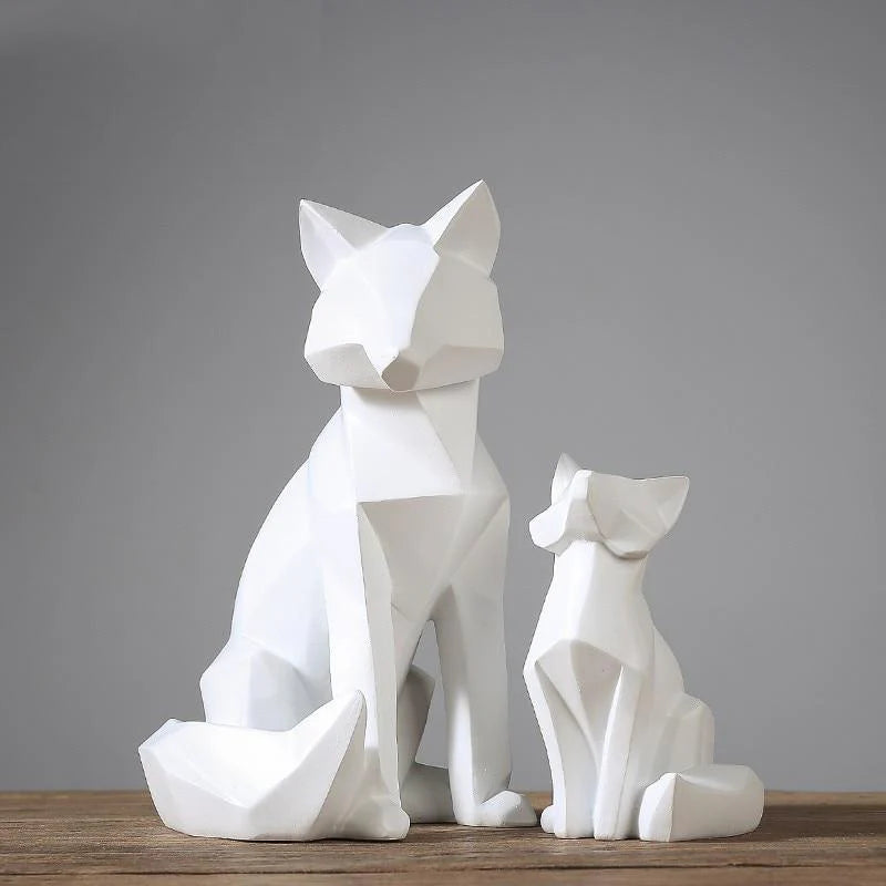 RASAB786 | Geometric White Fox