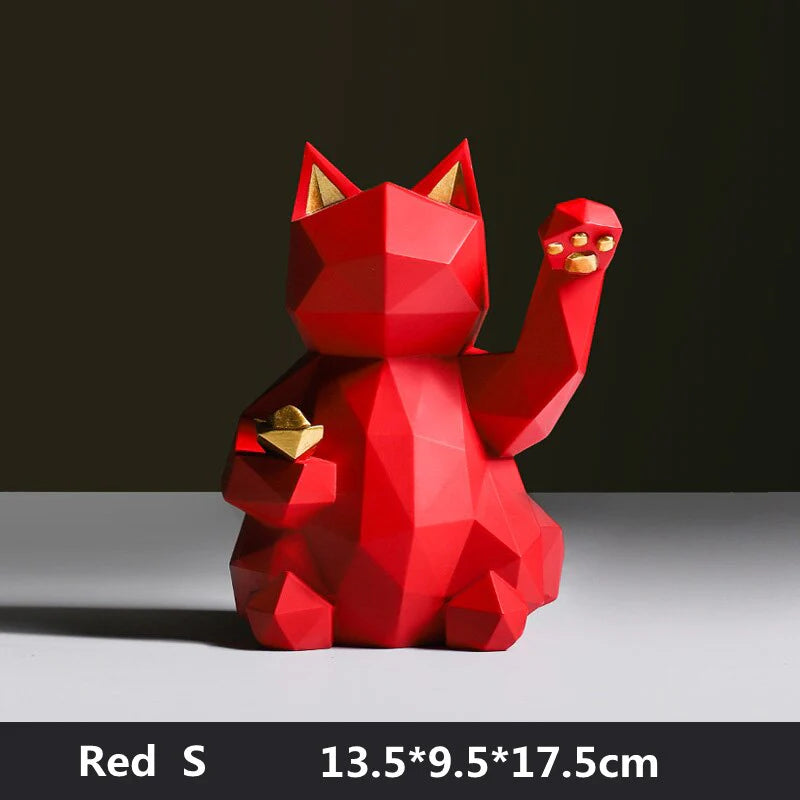 RASAB786 | Geometric Maneki Cat