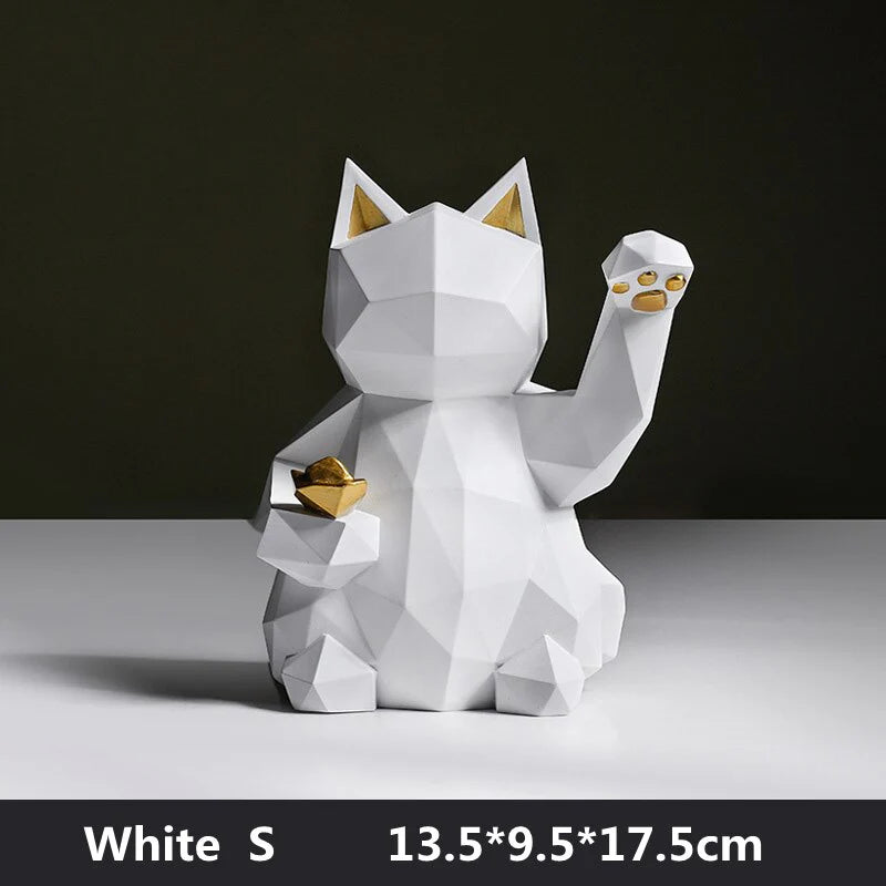 RASAB786 | Geometric Maneki Cat