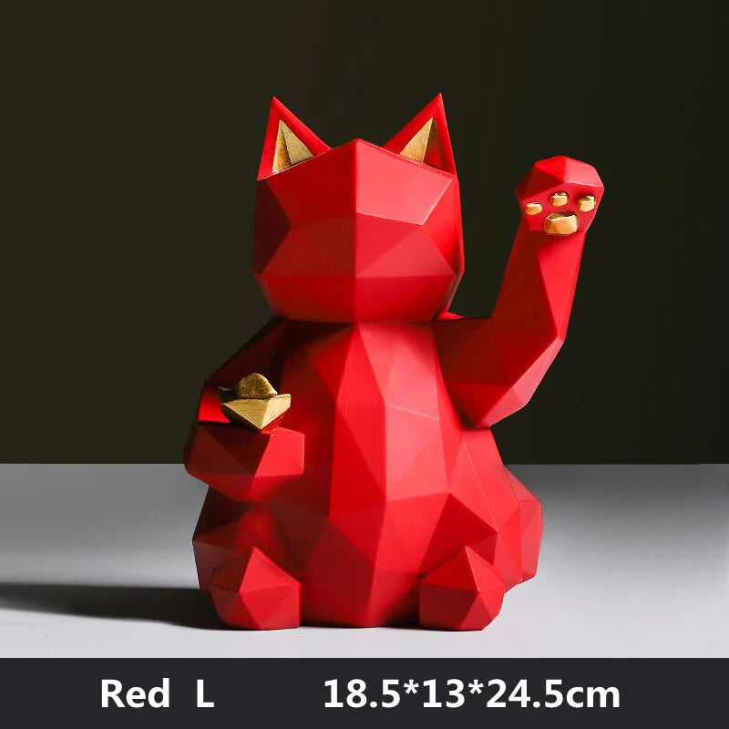 RASAB786 | Geometric Maneki Cat