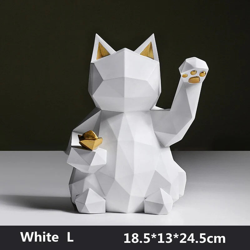 RASAB786 | Geometric Maneki Cat