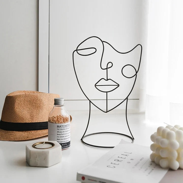 RASAB786 | Abstract Line Art Face