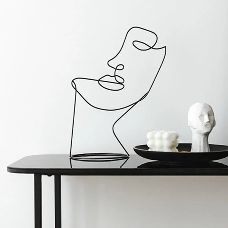 RASAB786 | Abstract Line Art Face
