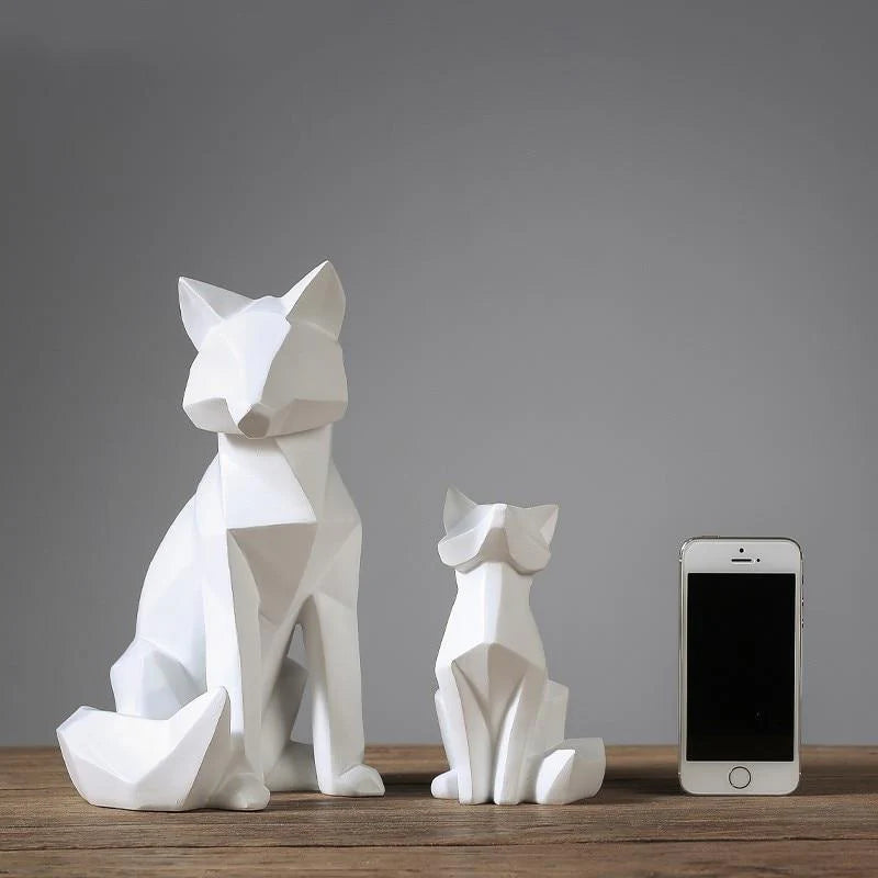 RASAB786 | Geometric White Fox