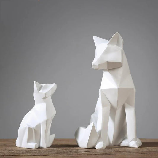 RASAB786 | Geometric White Fox
