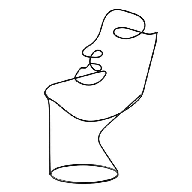 RASAB786 | Abstract Line Art Face