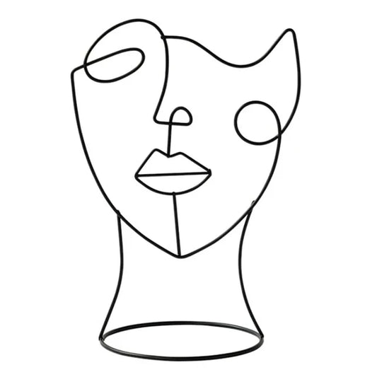 RASAB786 | Abstract Line Art Face